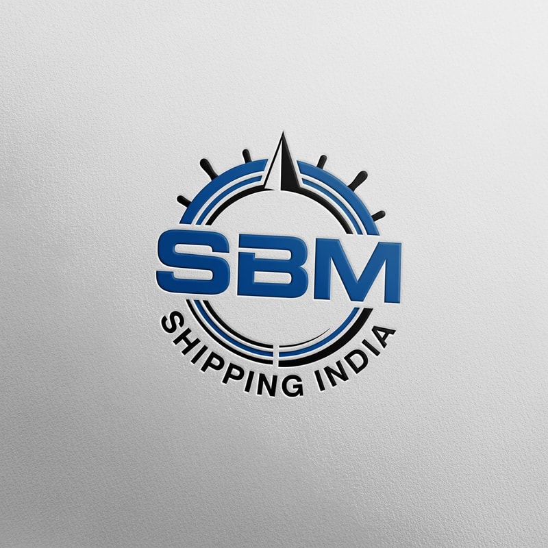 shipping india SBM of logo blue and black like