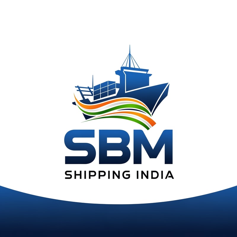 SBM of logo blue and black in unique shipping india