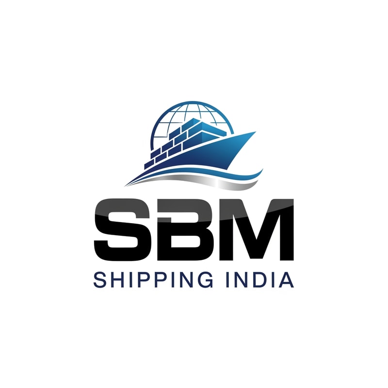 SBM of logo blue and black shipping india in new style
