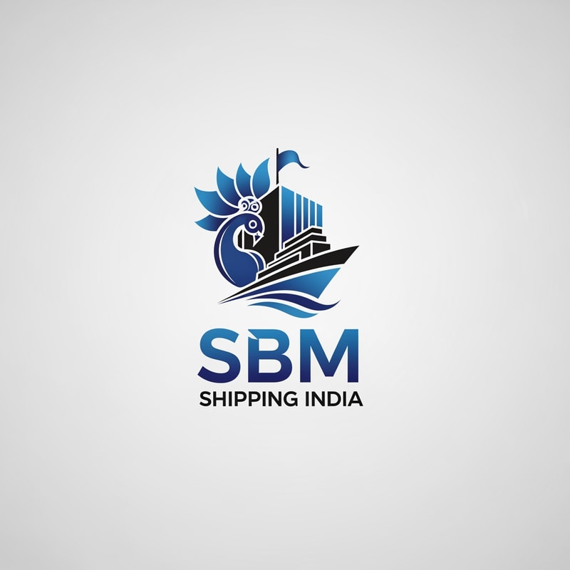 SBM of logo blue and black in unique shipping india