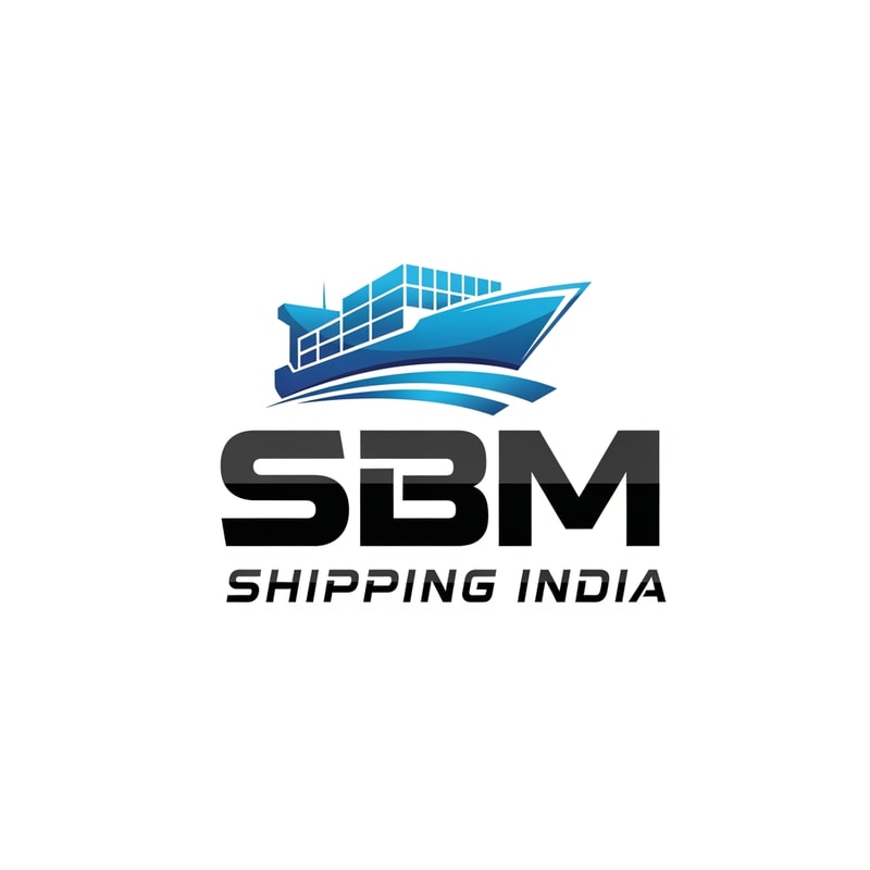 SBM of logo shipping india, color  blue and black new look