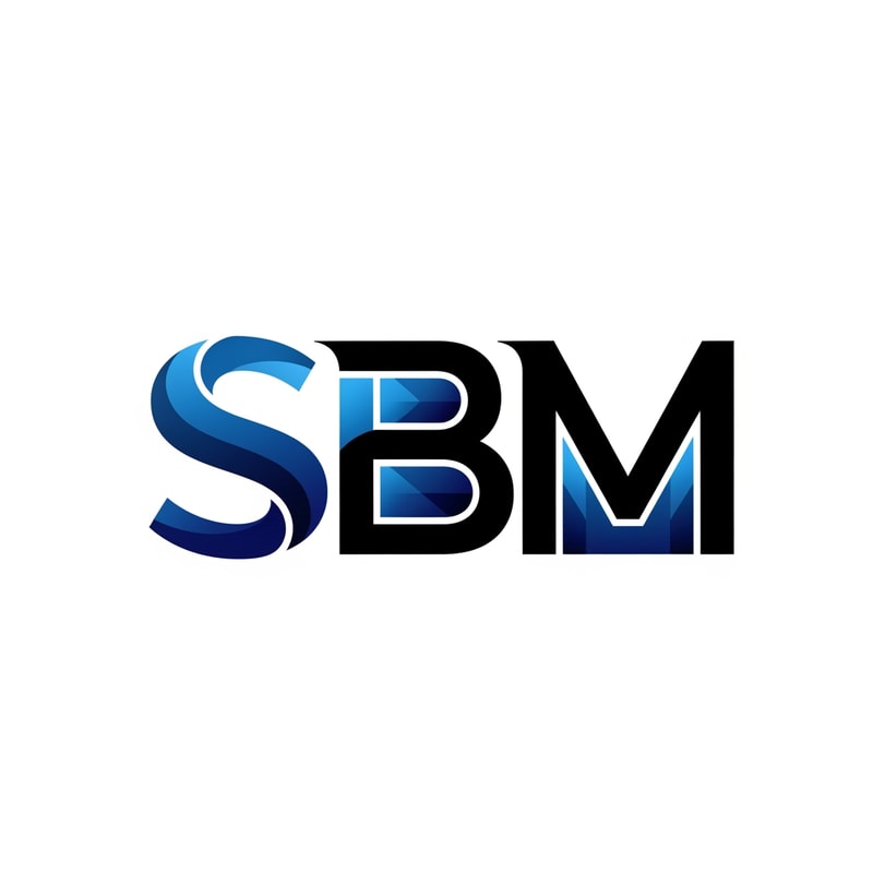 SBM of logo blue and black in new style
