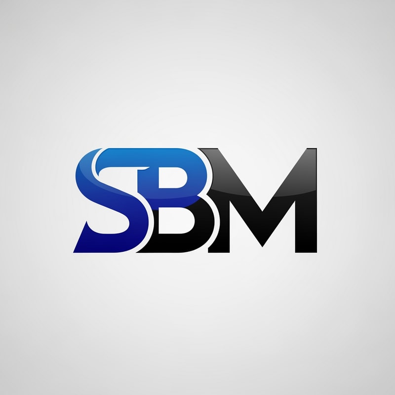 SBM of logo blue and black in unique