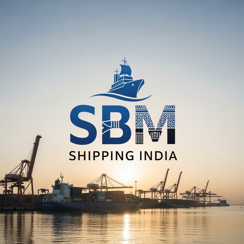 SBM of logo blue and black in unique shipping india