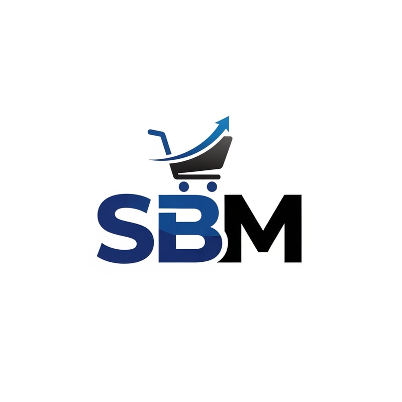 SBM ecommerce of logo color  blue and black new look