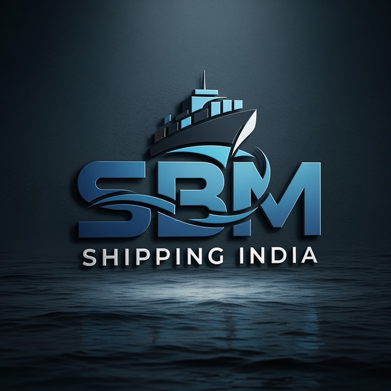 SBM of logo blue and black in unique shipping india