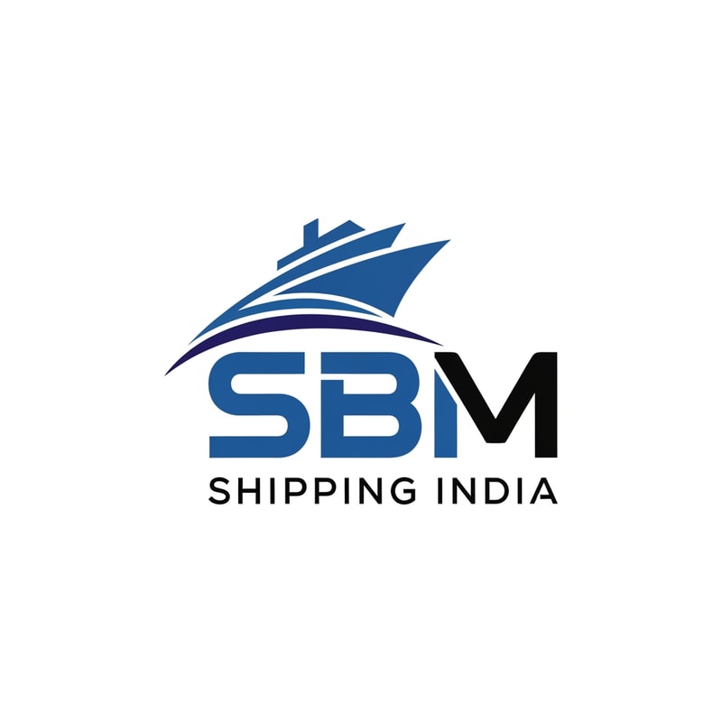 shipping india SBM of logo blue and black like