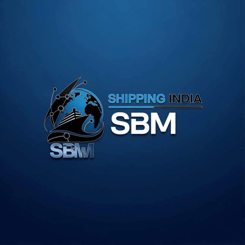 shipping india SBM of logo blue and black like