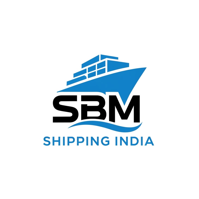 SBM of logo blue and black icon use shipping india