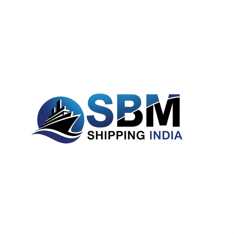 SBM shipping india of logo color  blue and black new look