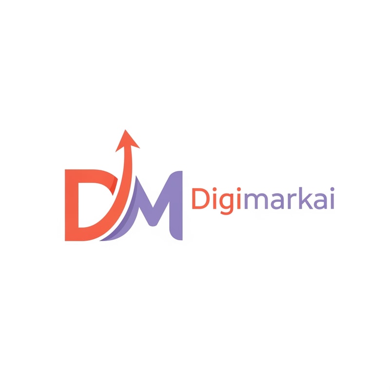 digimarkai logo of digital marketing color is #f67b56 & #c996d1