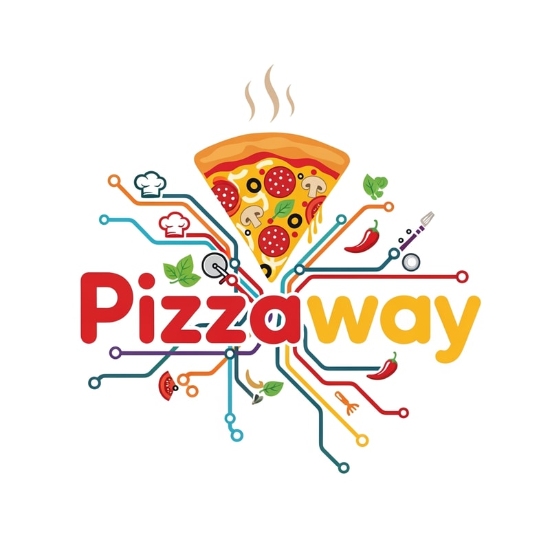 pizzaway of food logo