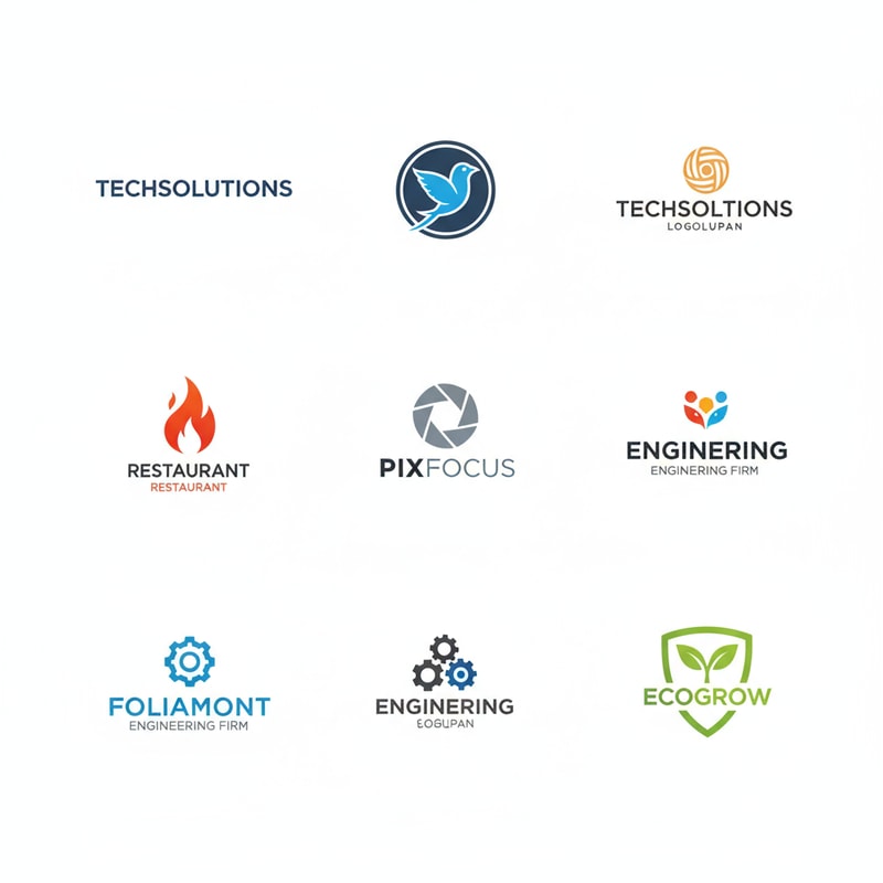 generate 1 image having grid of 10 logos 2x5