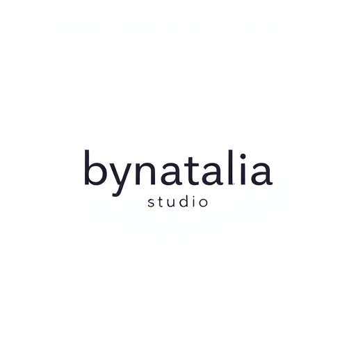 Professional logo design. logo for a community manager minimalist whos name: bynatalia.studio