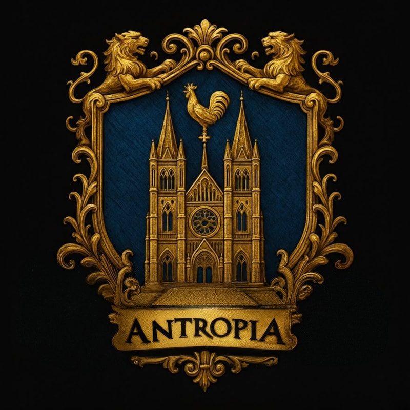 Make the text saying Antropia, in one size