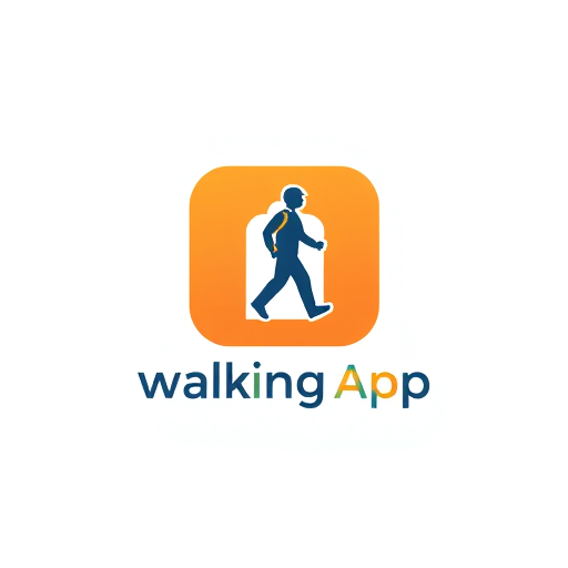 Professional logo design. walking app logo