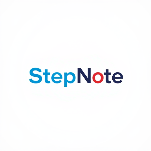 Professional logo design. Stepnote logo