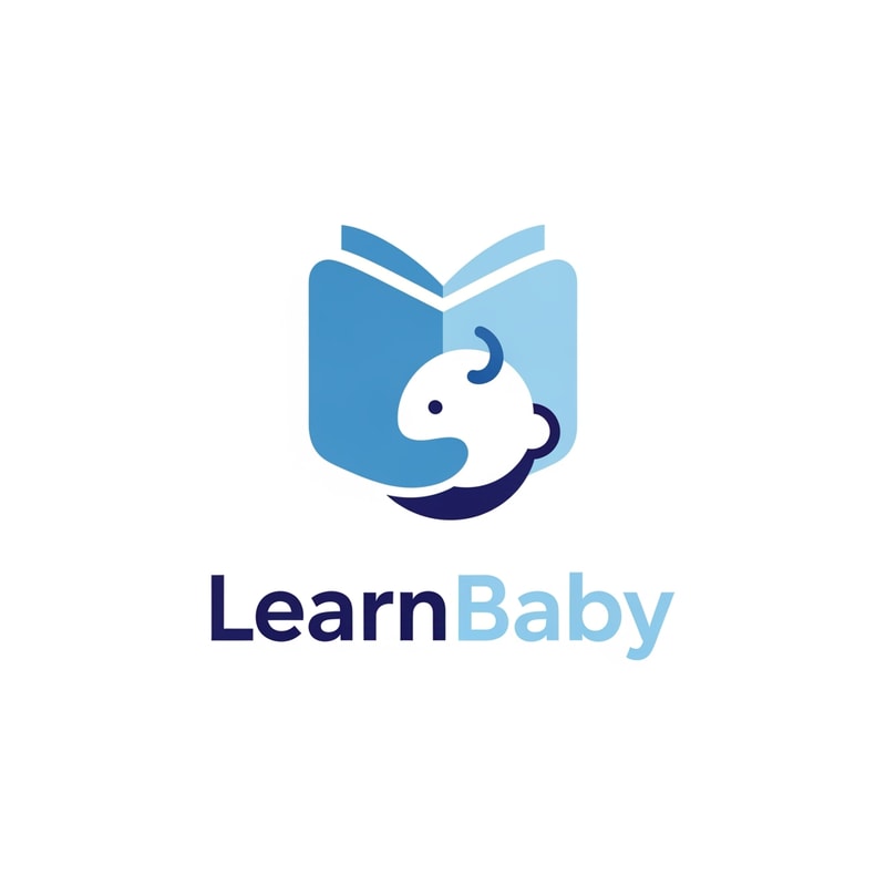 Create a logo for Child Education Organization Named by LearnBaby , Logo will be simple,minimalist,modern,proffesional,Catchy,Bluish Color tone.use a similer icon which belongs to child education