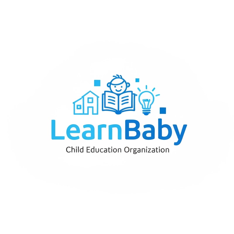 Create a logo for Child Education Organization Named by LearnBaby , Logo will be simple,minimalist,modern,proffesional,Catchy,Bluish Color tone.use a similer icon which belongs to child education