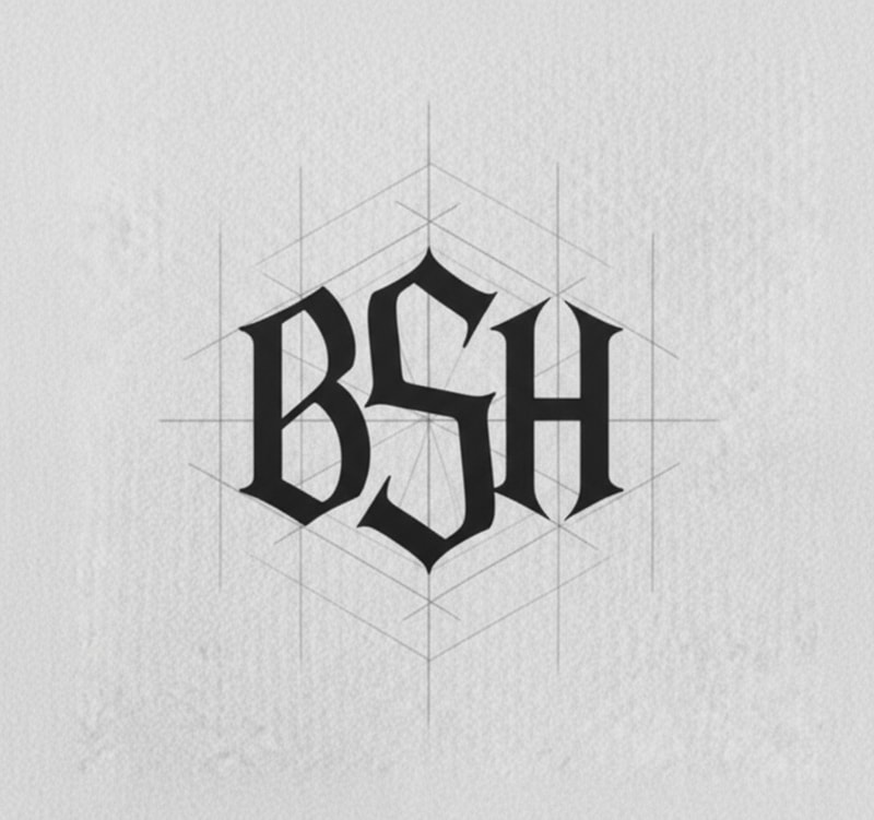 I want these three letters to fit together properly to create a logo.