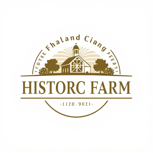 Professional logo design. Historic Farm