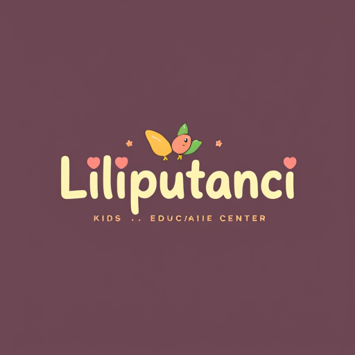 Professional logo design. create me a luxury clean playful creative logo for a brand "Liliputanci." It's educative center for children. Use luxury gentle warm pastel color palette and storytelling typography. Ajust it for kids age 3-14 years old.Make it calmer more premium clean luxury. Color pallete must be just a little bit lighter with gentle welcome message