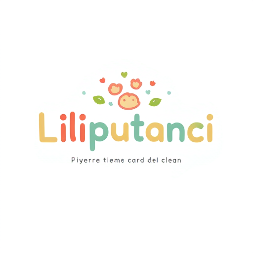 Professional logo design. create me a luxury clean playful creative logo for a brand "Liliputanci." It's educative center for children. Use luxury gentle warm pastel color palette and storytelling typography. Ajust it for kids age 3-14 years old
