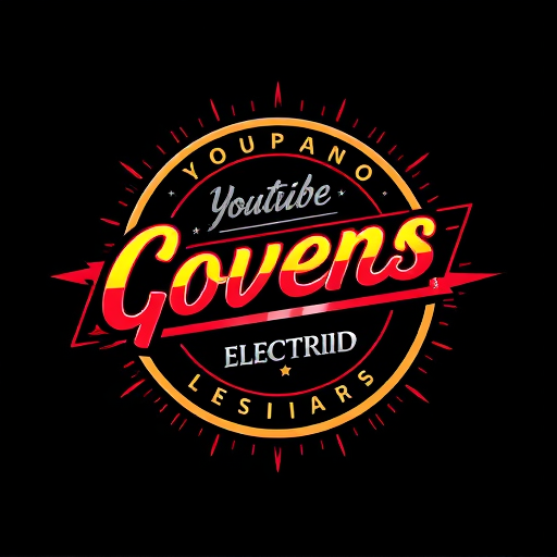 Professional logo design. logo de canal de youtube de covers de bajo electrico, estilo retro