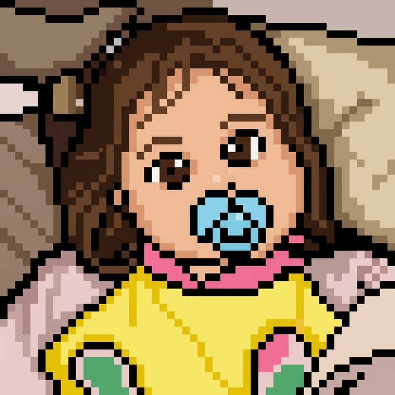 convierteme esa imagen en un dibujo pixel art, tipo, recrea la chica en un dibujo pixel art como ejemplo de la imagen 2