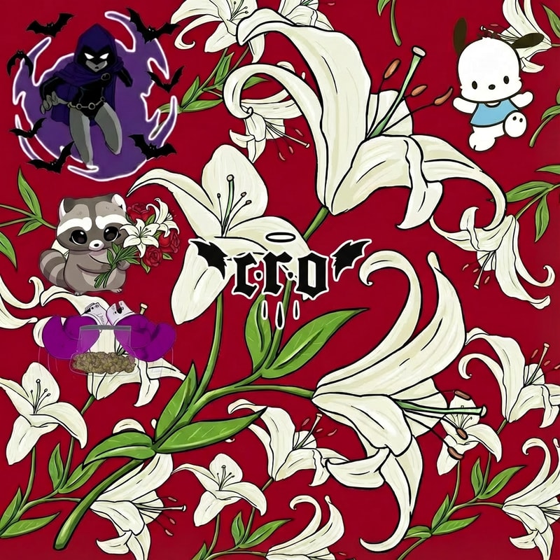 haz que la imagen 2, la que dice CRO, este en el medio de la imagen 1 , que no sea muy grande pero si un poco grande. Haz que el logo sea mas pequeño y que no tape ningun dibujo y este mas cetrado