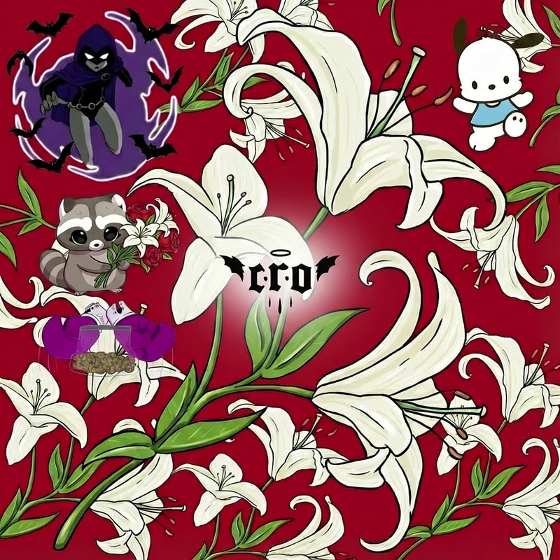 haz que la imagen 2, la que dice CRO, este en el medio de la imagen 1 , que no sea muy grande pero si un poco grande. Haz que el logo sea mas pequeño y que no tape ningun dibujo y este mas cetrado y mas pequeño