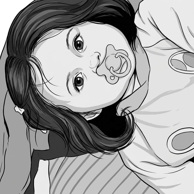 haz que la persona este dibujada en blanco y negro en ordenador