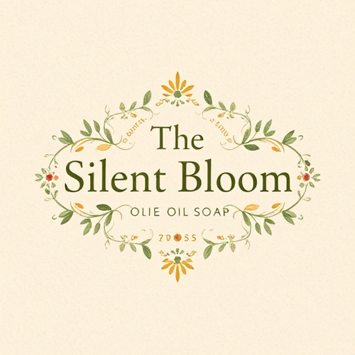 Professional logo design. Create a poetic and elegant logo for a handmade olive oil soap brand inspired by nature and traditional artistry.
The brand name is “The Silent Bloom”.
The design should reflect a Jacobean floral motif — intricate botanical embroidery with olive branches, small blossoms, and subtle vintage textures.
The color palette should include deep olive green, warm beige, muted gold, and ivory.
The typography should be classic, serif, and slightly calligraphic, evoking timelessness and artisanal care.
The layout should feel balanced, delicate, and refined, as if belonging to an old apothecary or botanical atelier.
Background should be textured parchment or soft linen tone.
The overall feeling: heritage, nature, poetry, and quiet luxury.

Keywords:
Jacobean floral, vintage botanical logo, olive blossom, artisanal soap branding, natural skincare, poetic design, elegant typography, timeless beauty, classic packaging aesthetic, botanical illustration.