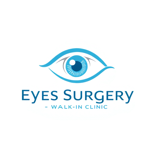 Professional logo design. Logo for eyes surgery walk-in clinic