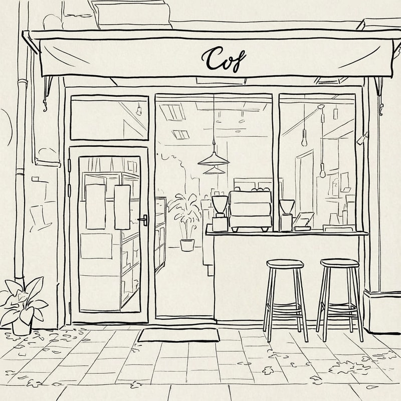 Can you make this drawing a bit rougher, showing it only with strong outlines and fewer details?