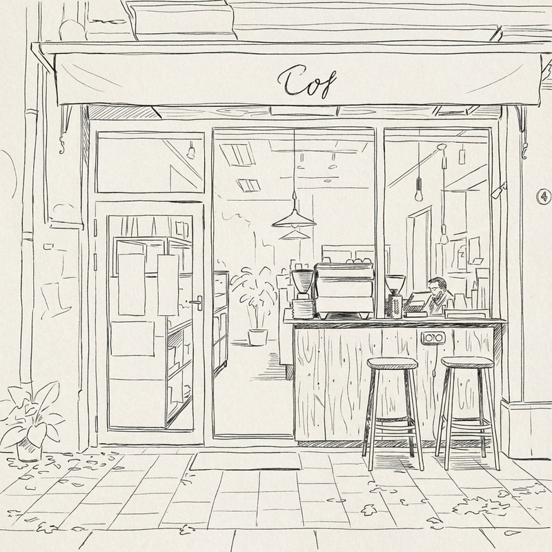 Can you turn this picture into a drawing for me, like a sketch, not very detailed, more with contours to convey it?