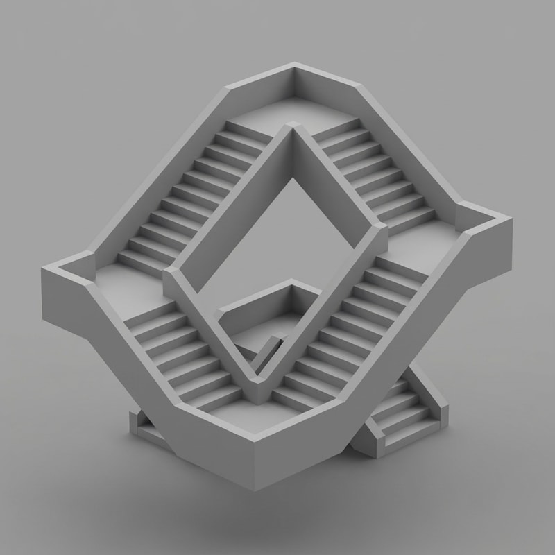 Pure geometry
clear, repetitive modules
No strings attached, no details.