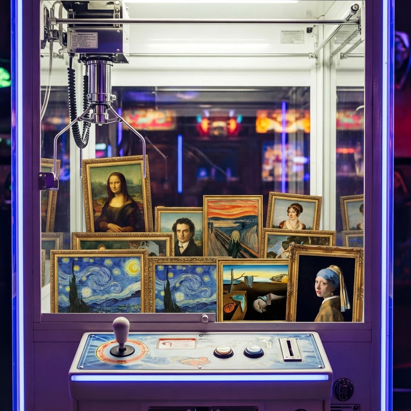 can you put in this machine to extract famous works of art like monalize, van gog, etc