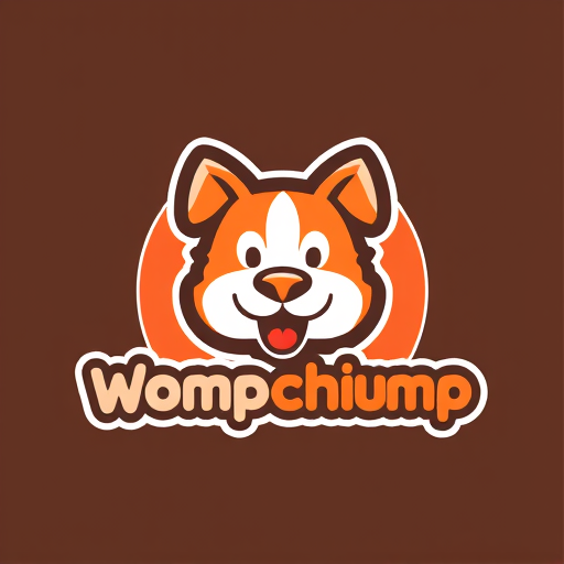 Professional logo design. give me the icon based logo of Wompchomp for my pet products