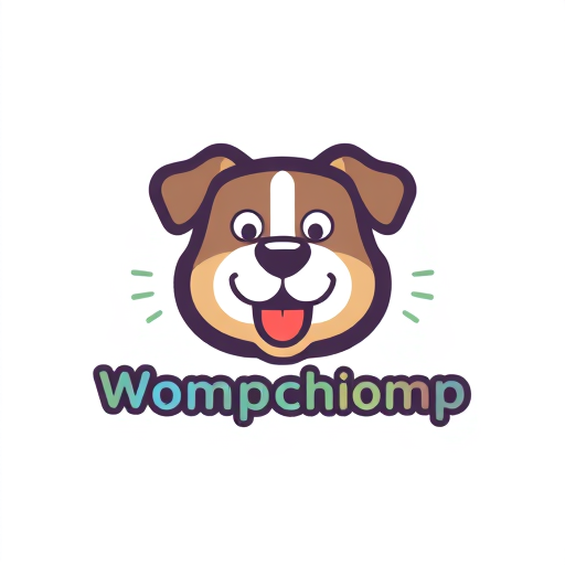 Professional logo design. give me the icon based logo of Wompchomp for my pet products