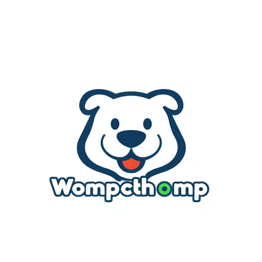 Professional logo design. give me the icon based logo of Wompchomp for my pet products