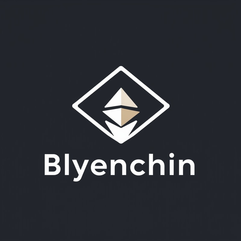 Professional logo design. minimalistic blockchain soft lines