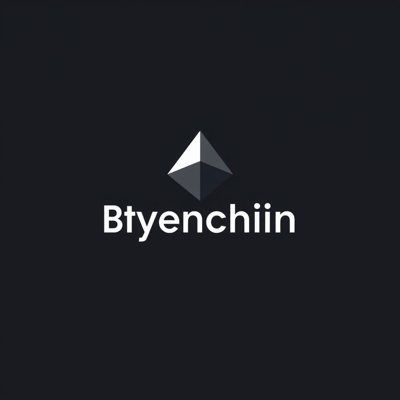 Professional logo design. minimalistic blockchain soft lines