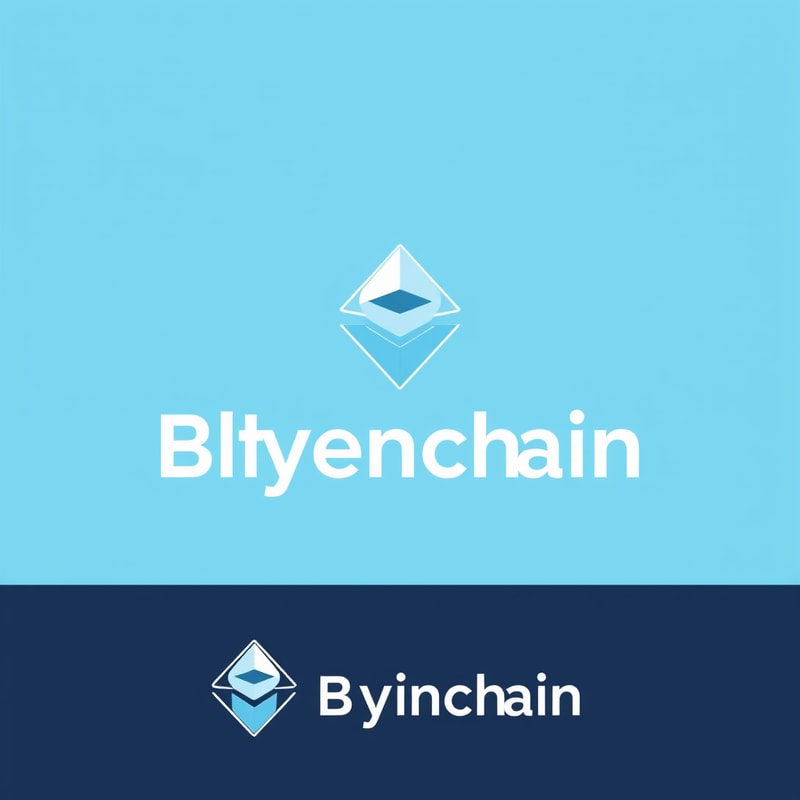 Professional logo design. minimalistic blockchain soft lines