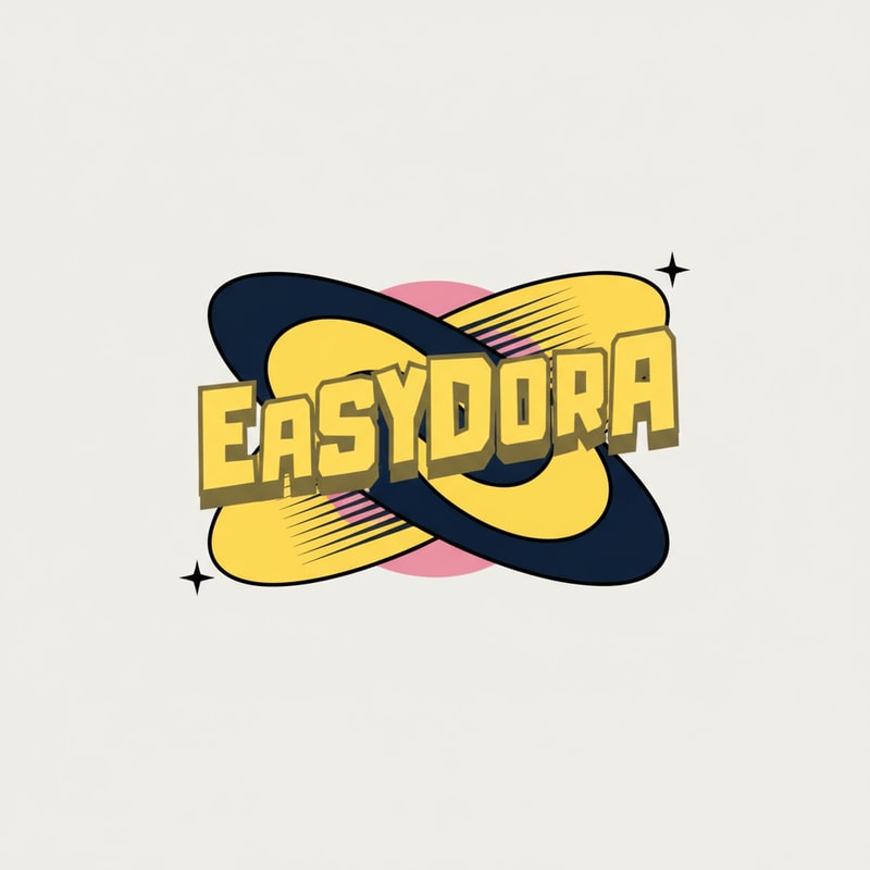 Could you create a logo that is inspired by these photos. It should say EASYDORA. I would like it to be suitable for different purposes such as merch, posters, instagram posts