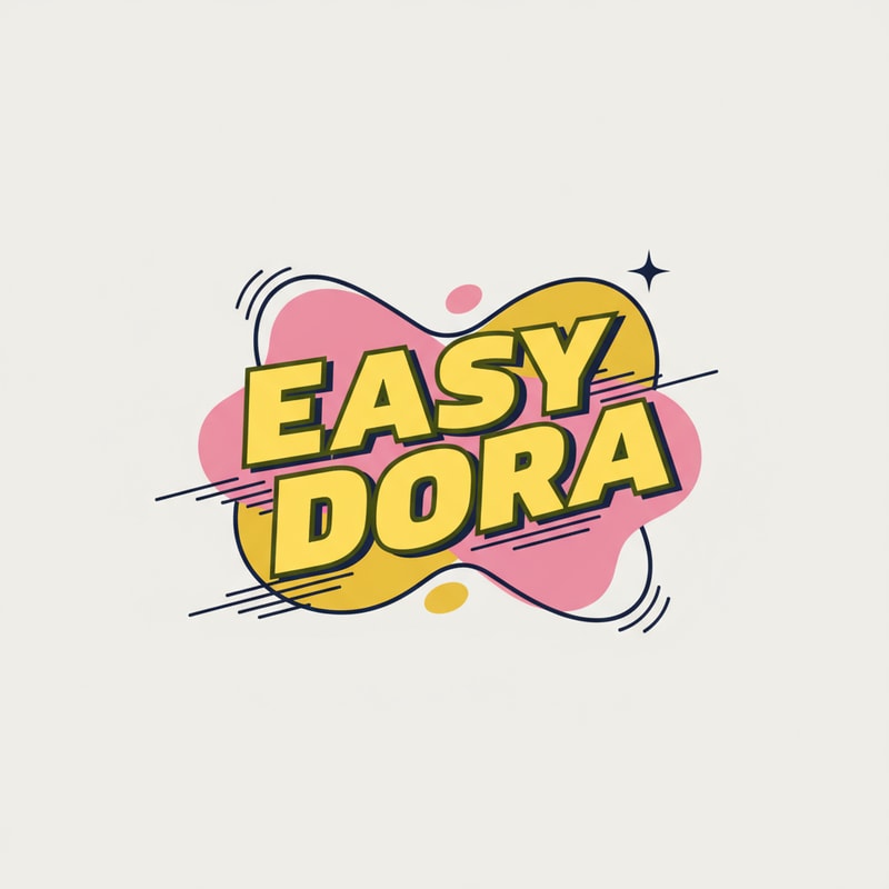 Could you create a logo that is inspired by these photos. It should say EASYDORA. I would like it to be suitable for different purposes such as merch, posters, instagram posts