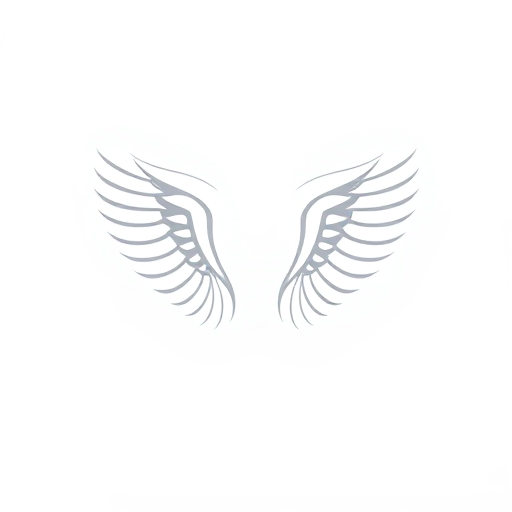 Professional logo design. i want a pair of simple white wings