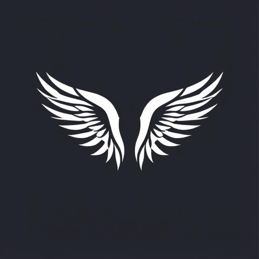 Professional logo design. i want a pair of simple white wings whit two red shoses