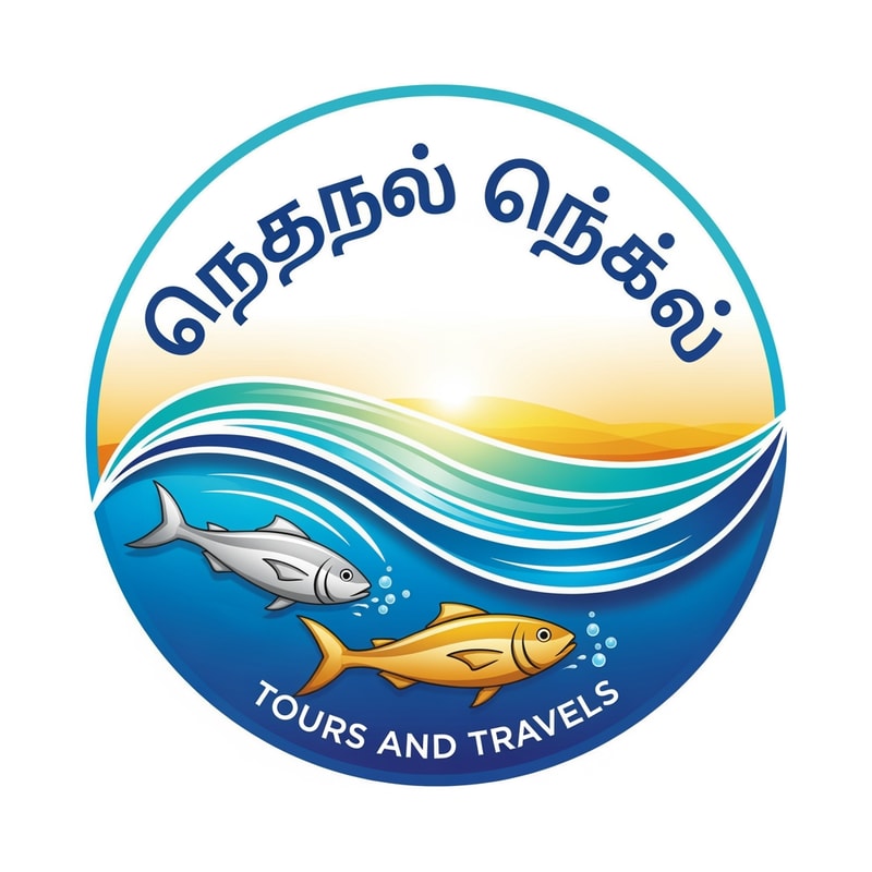 my logo name is திருஆலவாய் நாச்சியார் , this logo for tours and travels ,

Concept (sea +2 fishs)