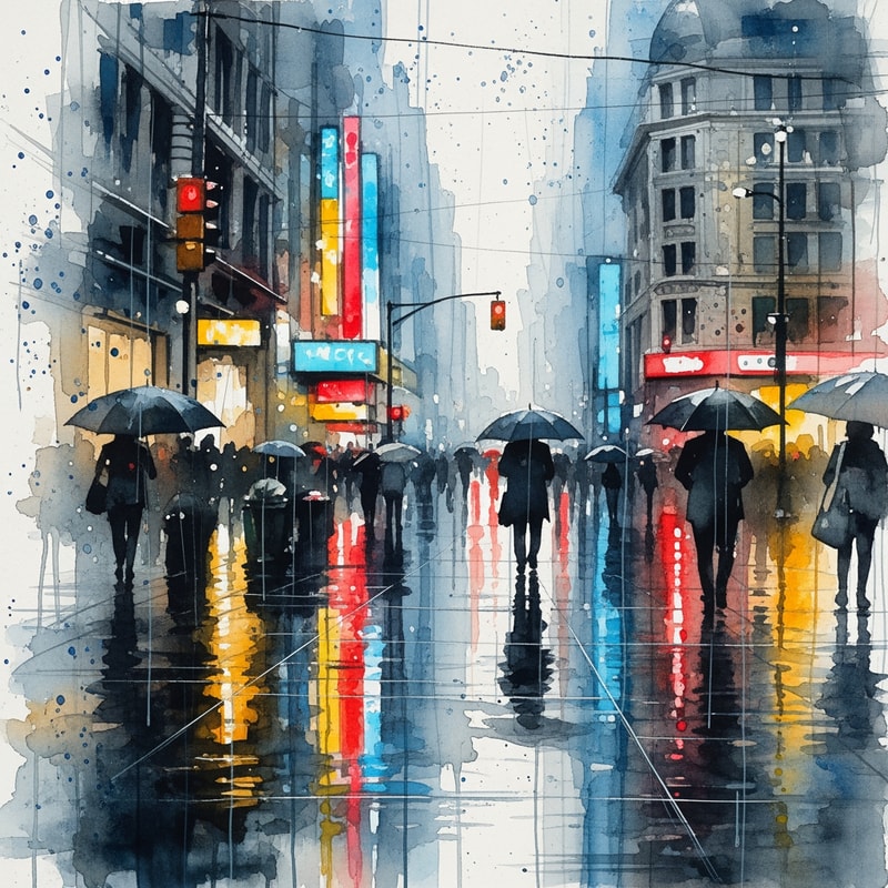 make me this photo more wqatercolor effect